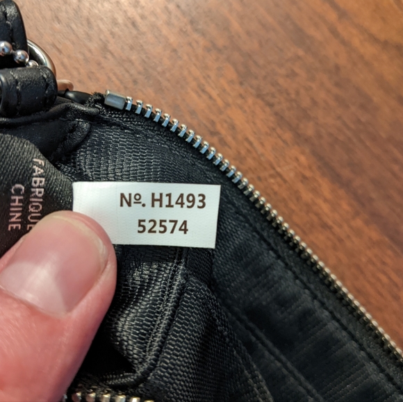 Coach Signature Corner Zip Wristlet Black Smoke/Black #52574 - Picture 7 of 7